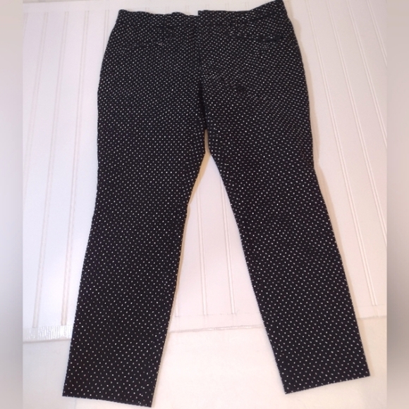 Gap women's black and white skinny ankle pants size ( 12 R) - Picture 8 of 13